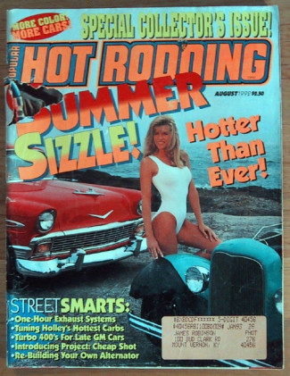 POPULAR HOT RODDING 1992 AUG - COOL RIDES & HOT BIKINIS*